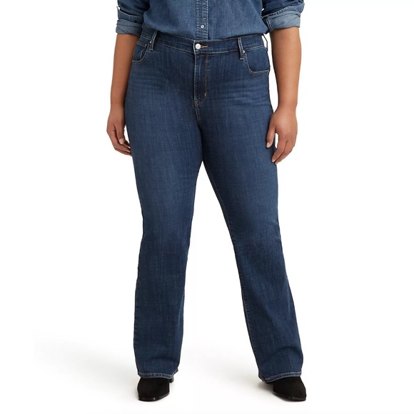 Levi's 725 High Rise Bootcut in Lapis Dark Horse - Picture 1 of 9